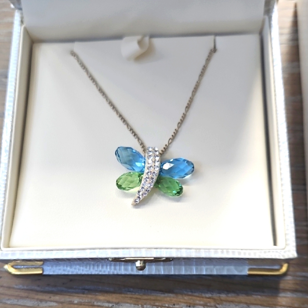 STERLING SILVER 925 Dragonfly Necklace